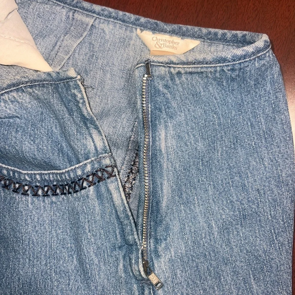 Christopher & Banks Light Blue Maxi Skirt - Picture 4 of 5